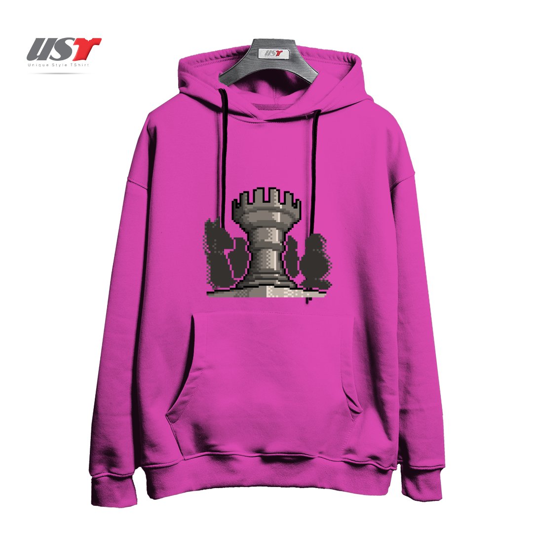 هودی اورسایز طرح PIXEL CHESS