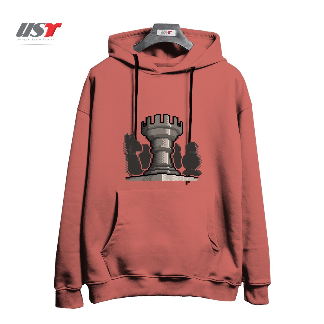 هودی اورسایز طرح PIXEL CHESS