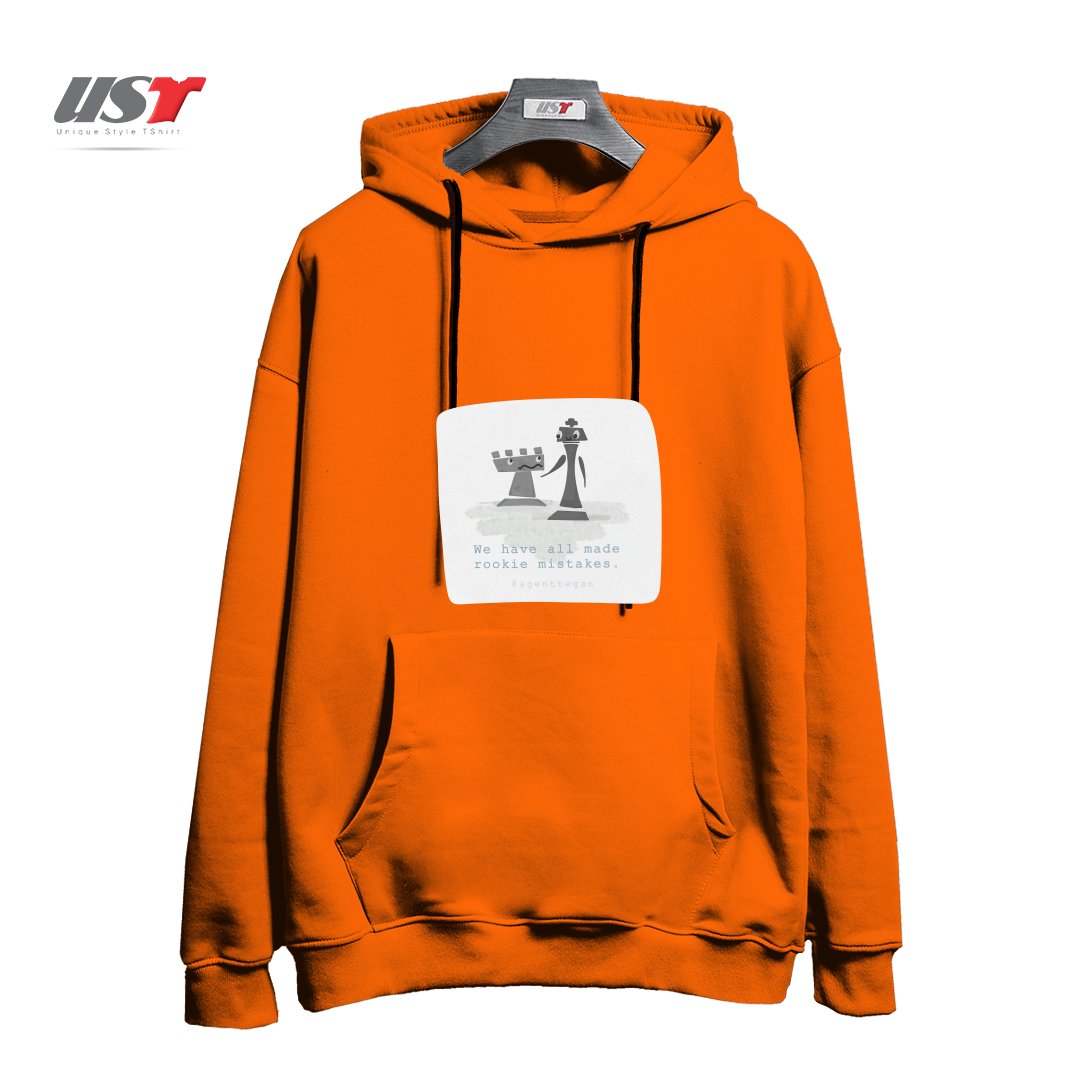 طرح ROOKIE MISTAKE هودی اورسایزرنگ نارنجی