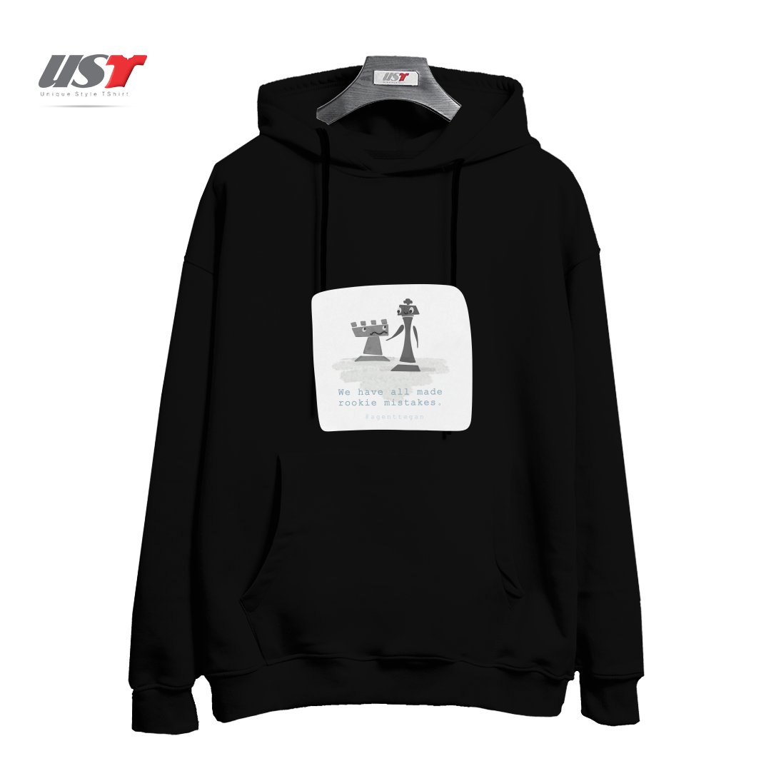 طرح ROOKIE MISTAKE هودی اورسایزرنگ مشکی