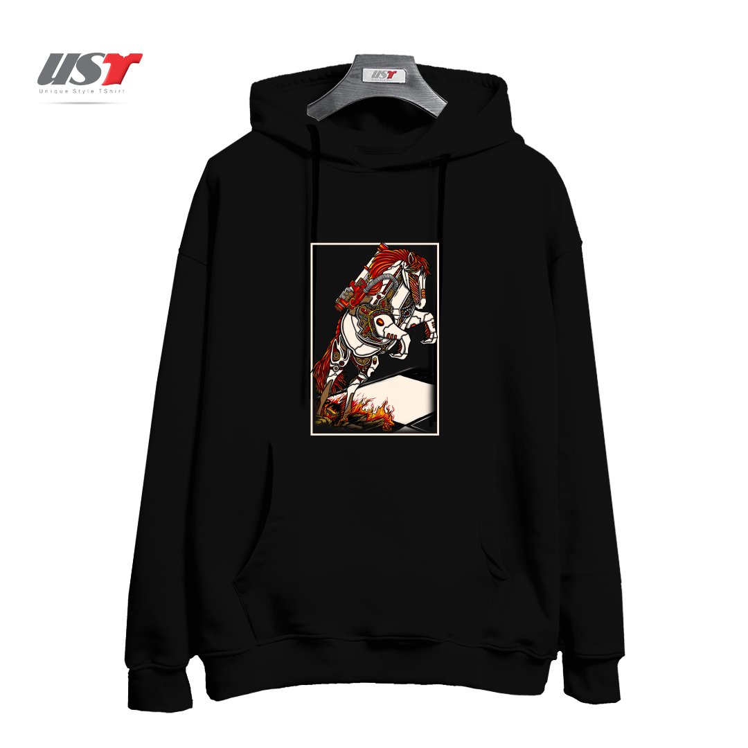 طرح THE DARKNESS KNIGHT هودی اورسایزرنگ مشکی