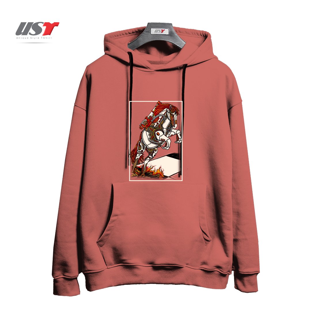 طرح THE DARKNESS KNIGHT هودی اورسایزرنگ آجری