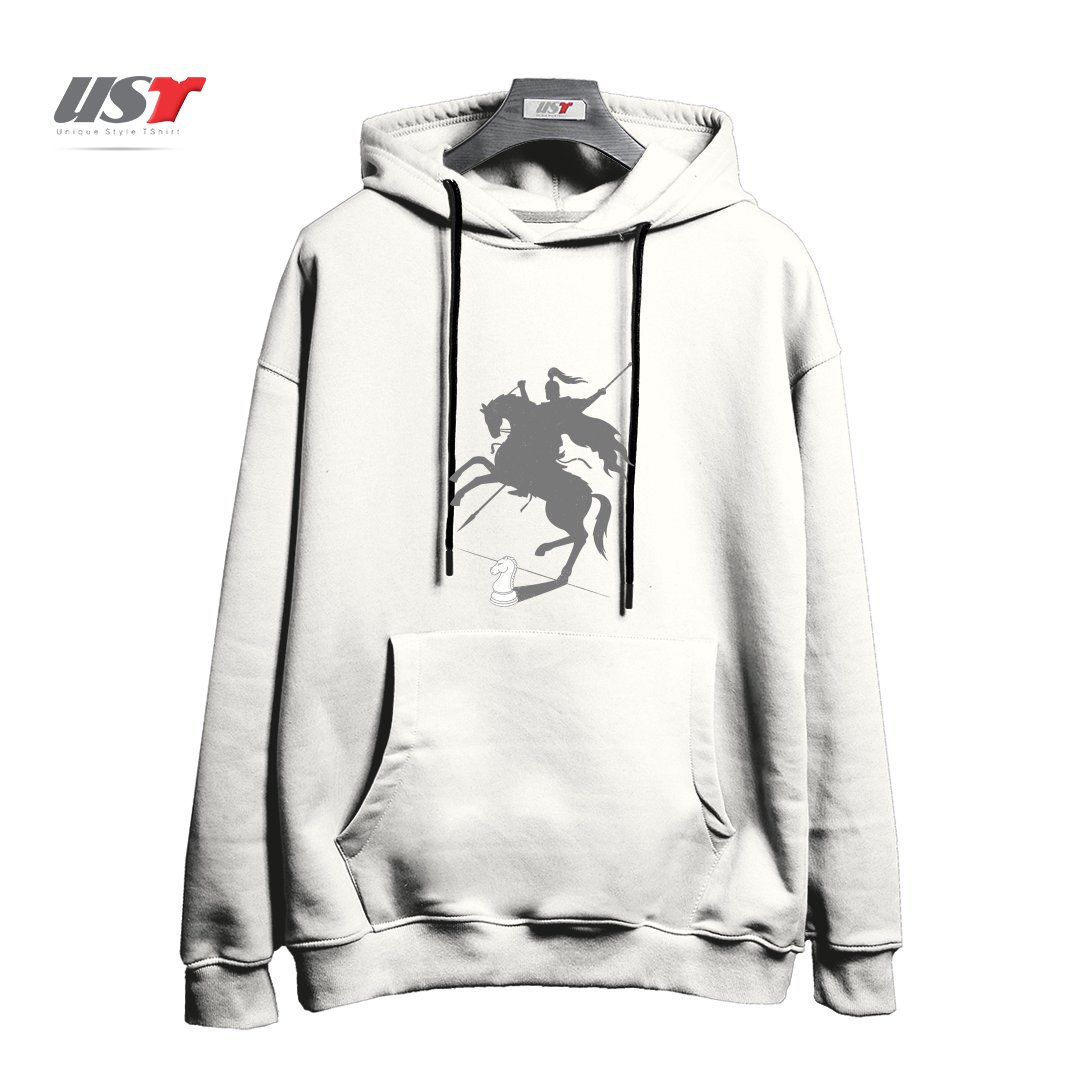 طرح THINK BIG هودی اورسایزرنگ سفید