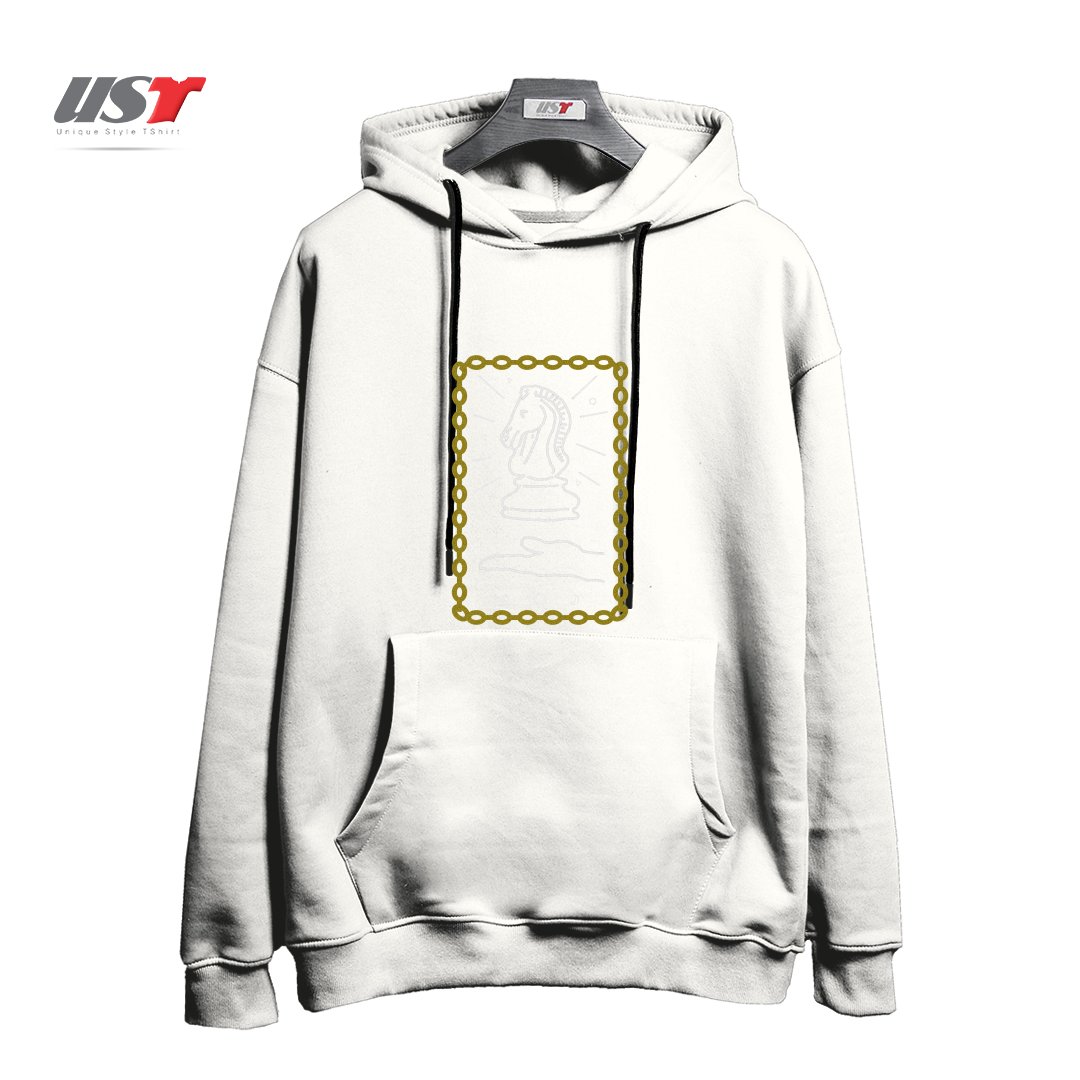 طرح THIS OLD HORSE هودی اورسایزرنگ سفید