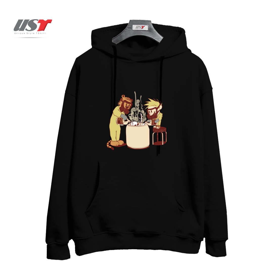 طرح (DIS)SOLVING THE MATTER هودی اورسایزرنگ مشکی