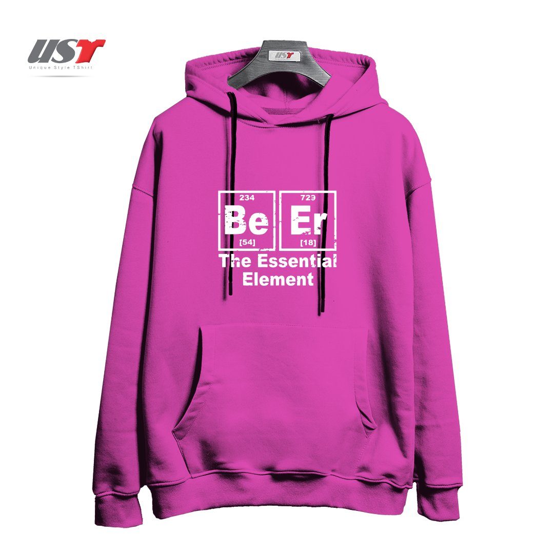 هودی اورسایز طرح BEER THE ESSENTIAL ELEMENT CHEMISTRY PUB BBQ PARTY FUNNY FATHER BBQ T-SHIRTS