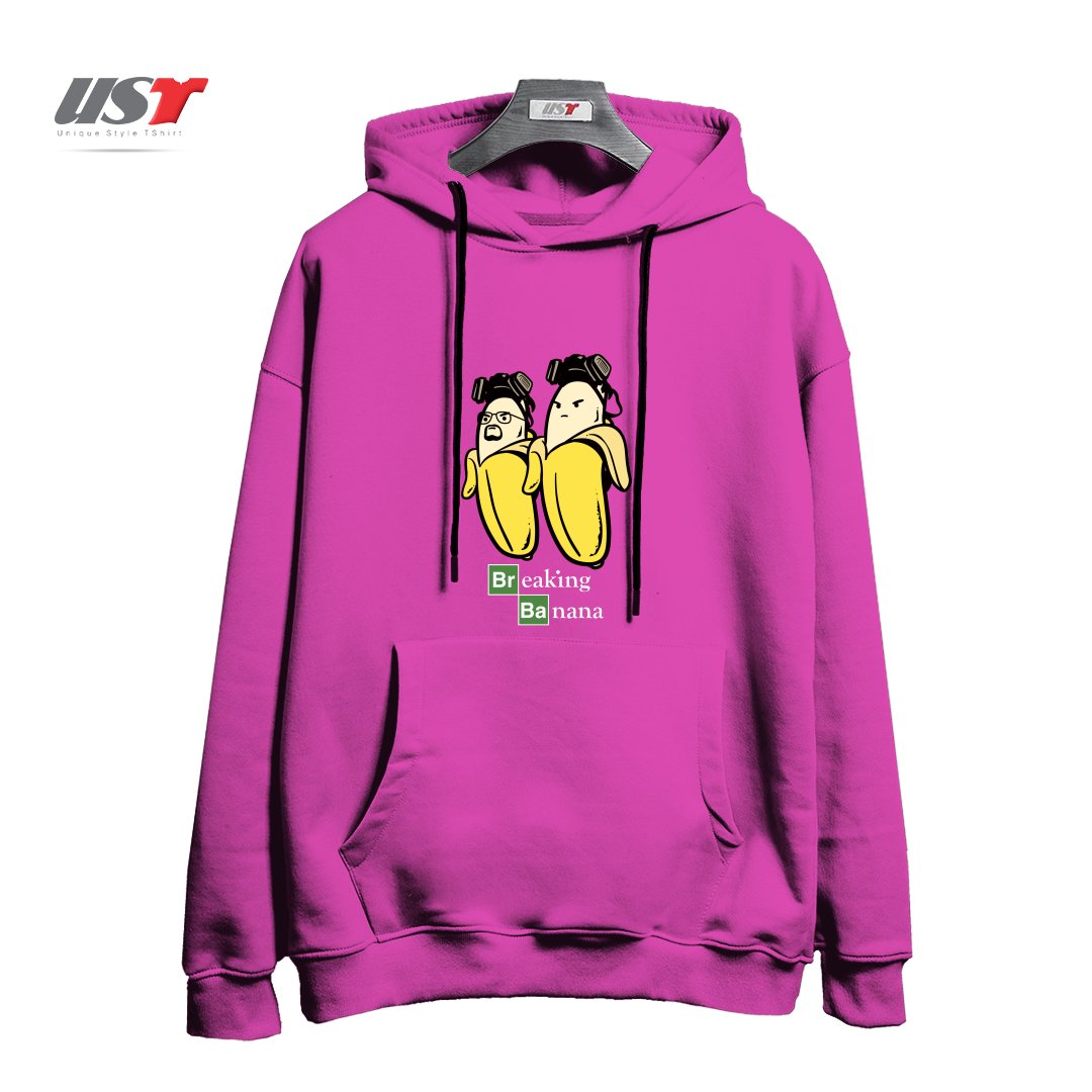 هودی اورسایز طرح BREAKING BANANA