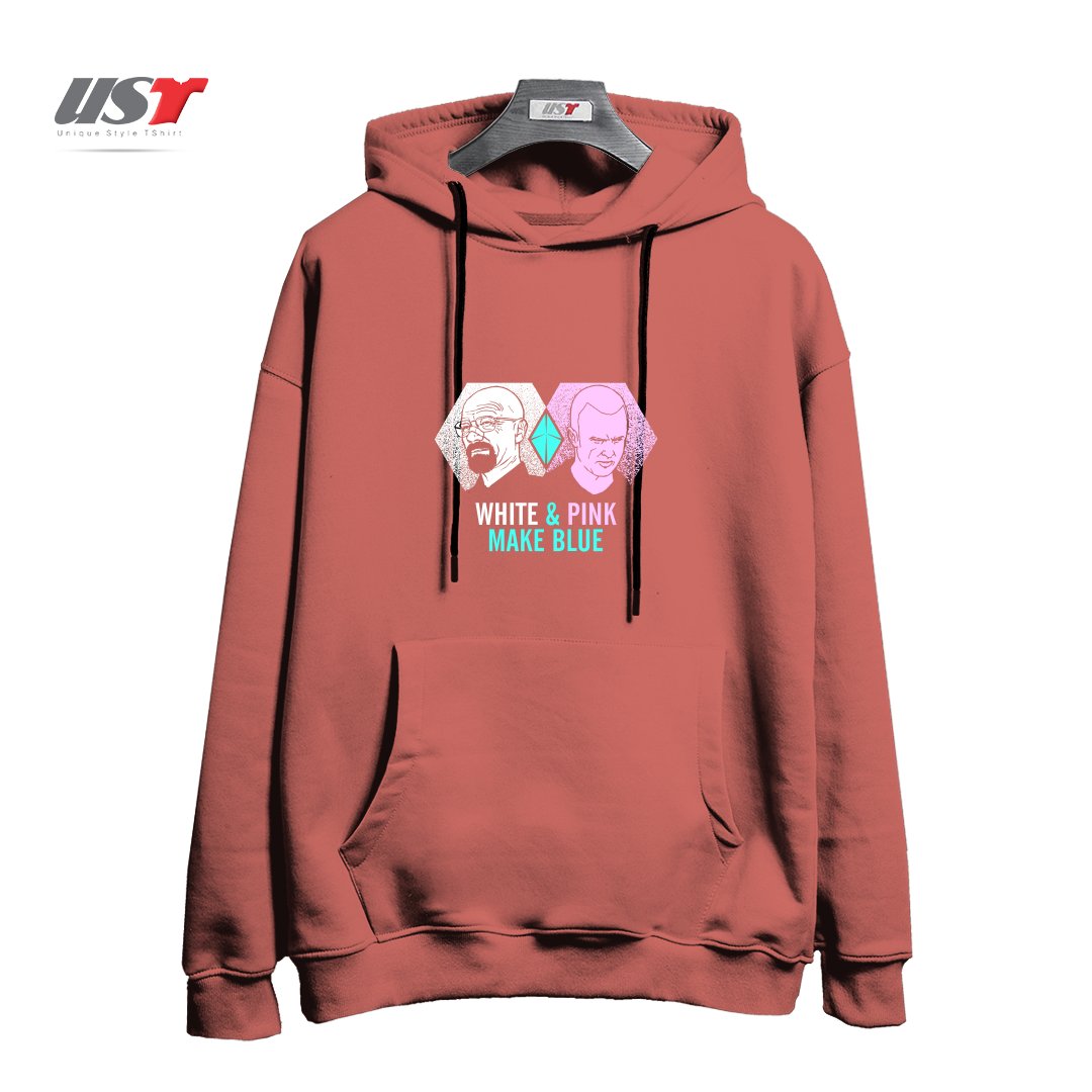 هودی اورسایز طرح BREAKING BLUE