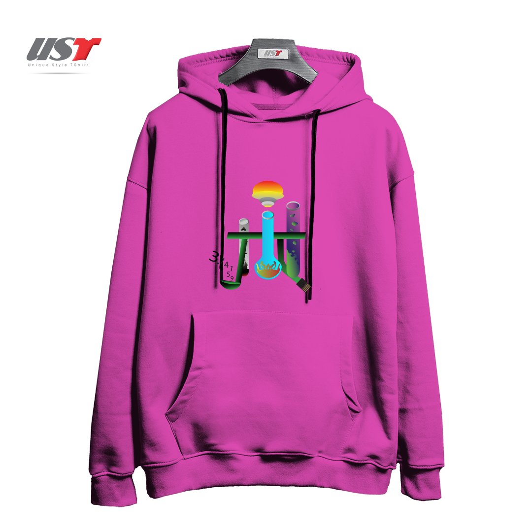 طرح CHEMPI هودی اورسایزرنگ صورتی