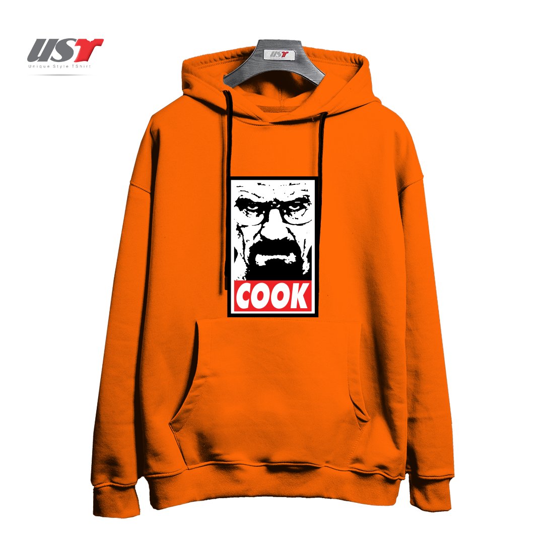 طرح COOK هودی اورسایزرنگ نارنجی
