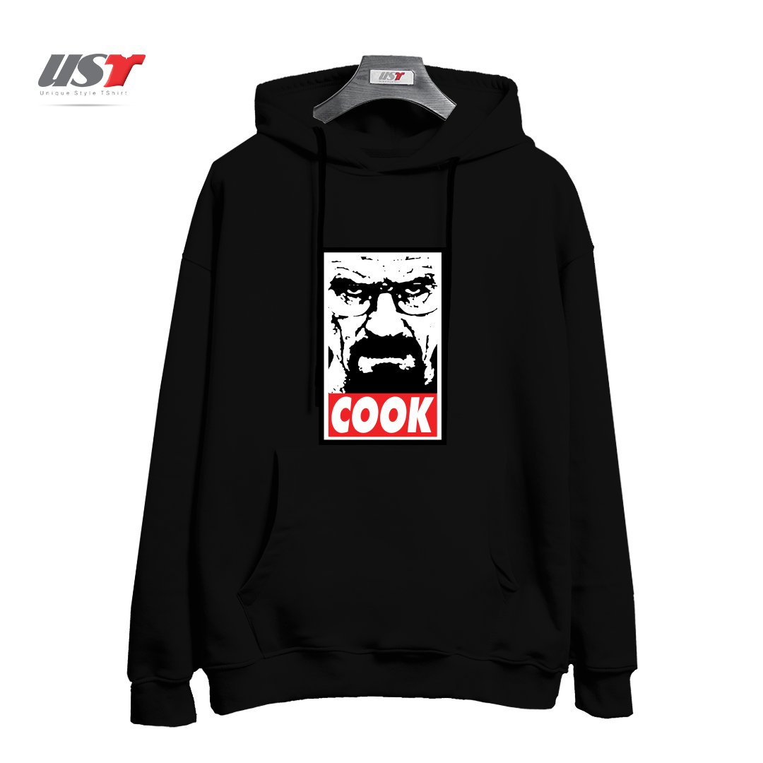 طرح COOK هودی اورسایزرنگ مشکی