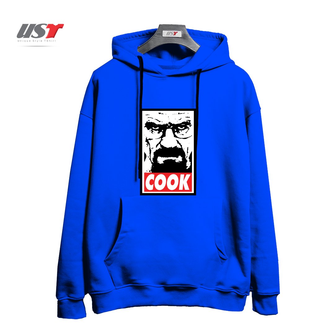 طرح COOK هودی اورسایزرنگ آبی شالی