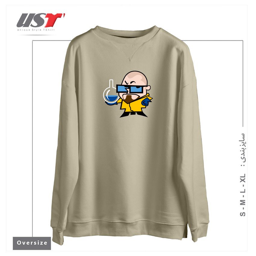 سوییشرت اورسایز طرح DEXTER WHITE
