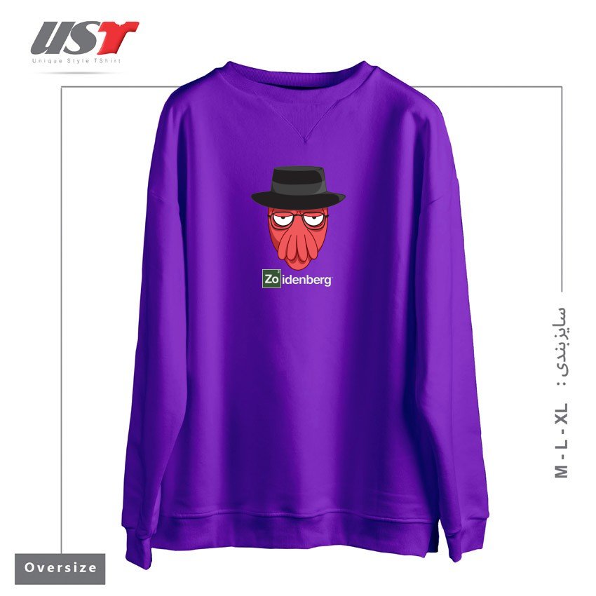 سوییشرت اورسایز طرح WHY NOT ZOIDENBERG