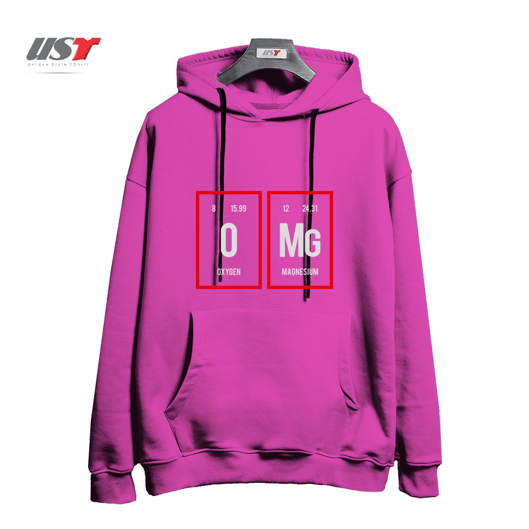 هودی اورسایز طرح OMG - PERIODIC TABLE OF ELEMENTS