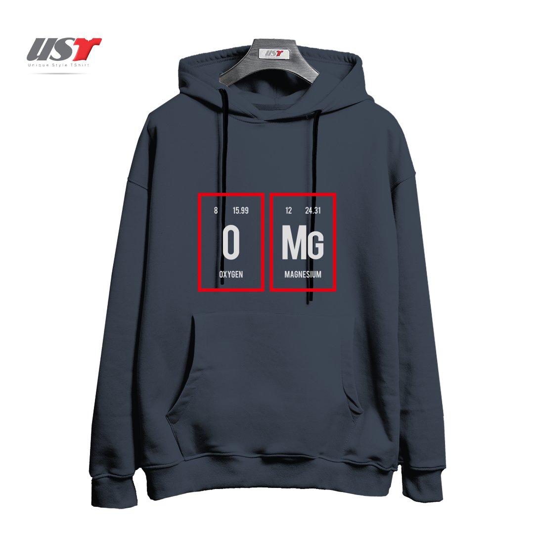 هودی اورسایز طرح OMG - PERIODIC TABLE OF ELEMENTS