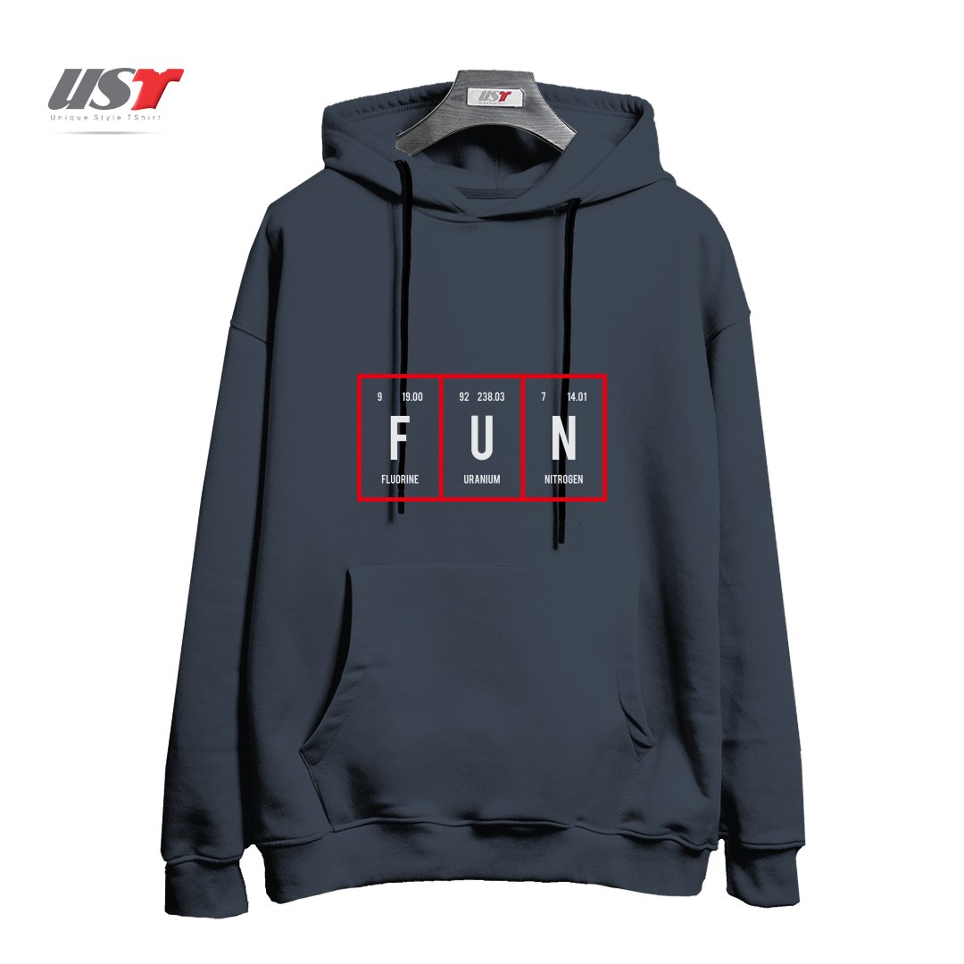 طرح FUN - PERIODIC TABLE OF ELEMENTS هودی اورسایزرنگ دودی