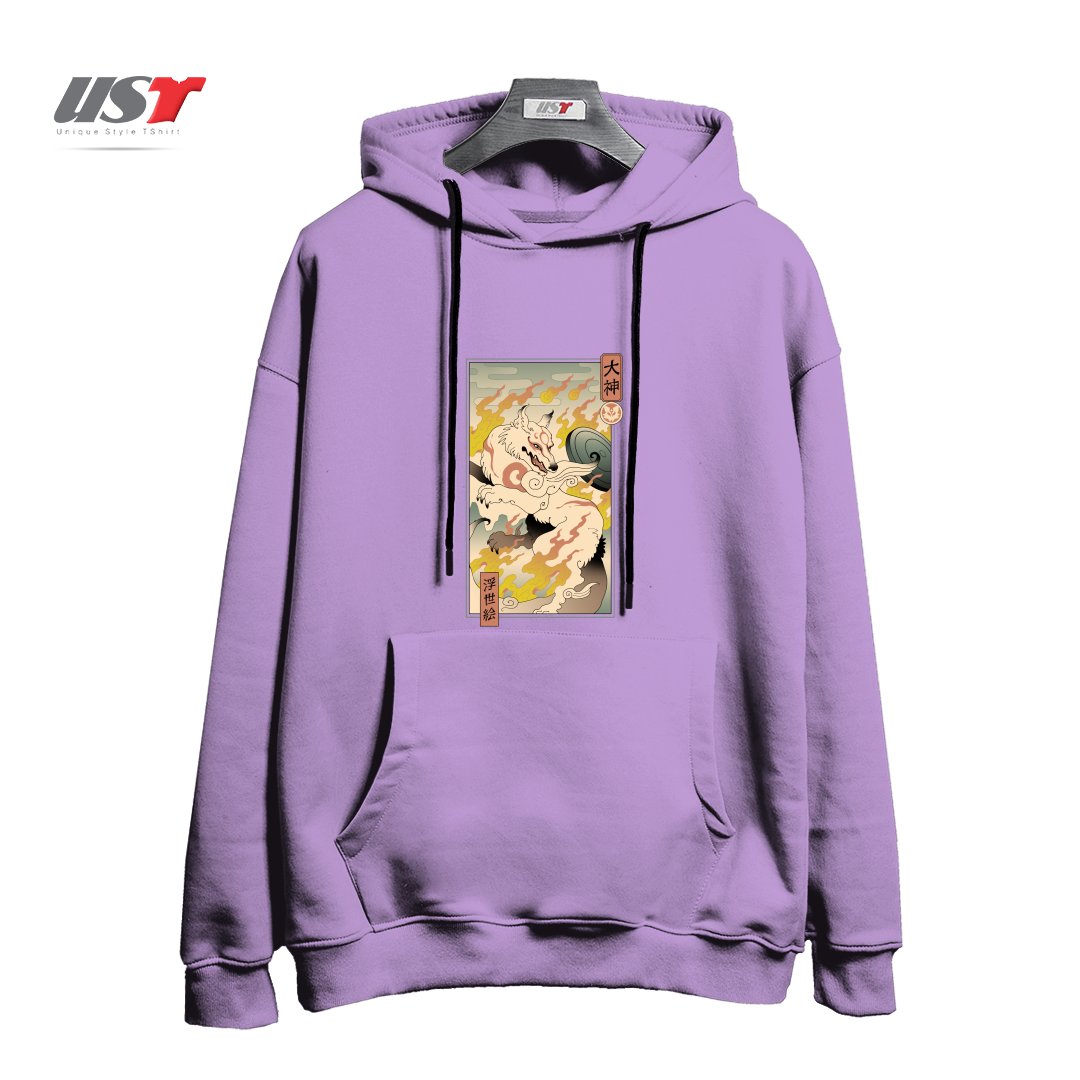 هودی اورسایز طرح MOUNTAIN WOLF