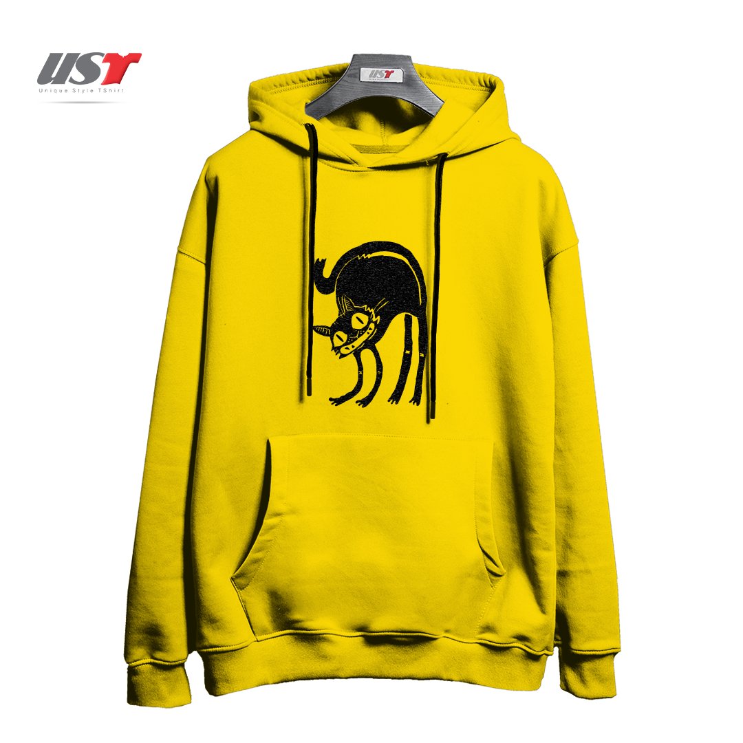 هودی اورسایز طرح BLACK CAT - LEGEND DERRY2121545