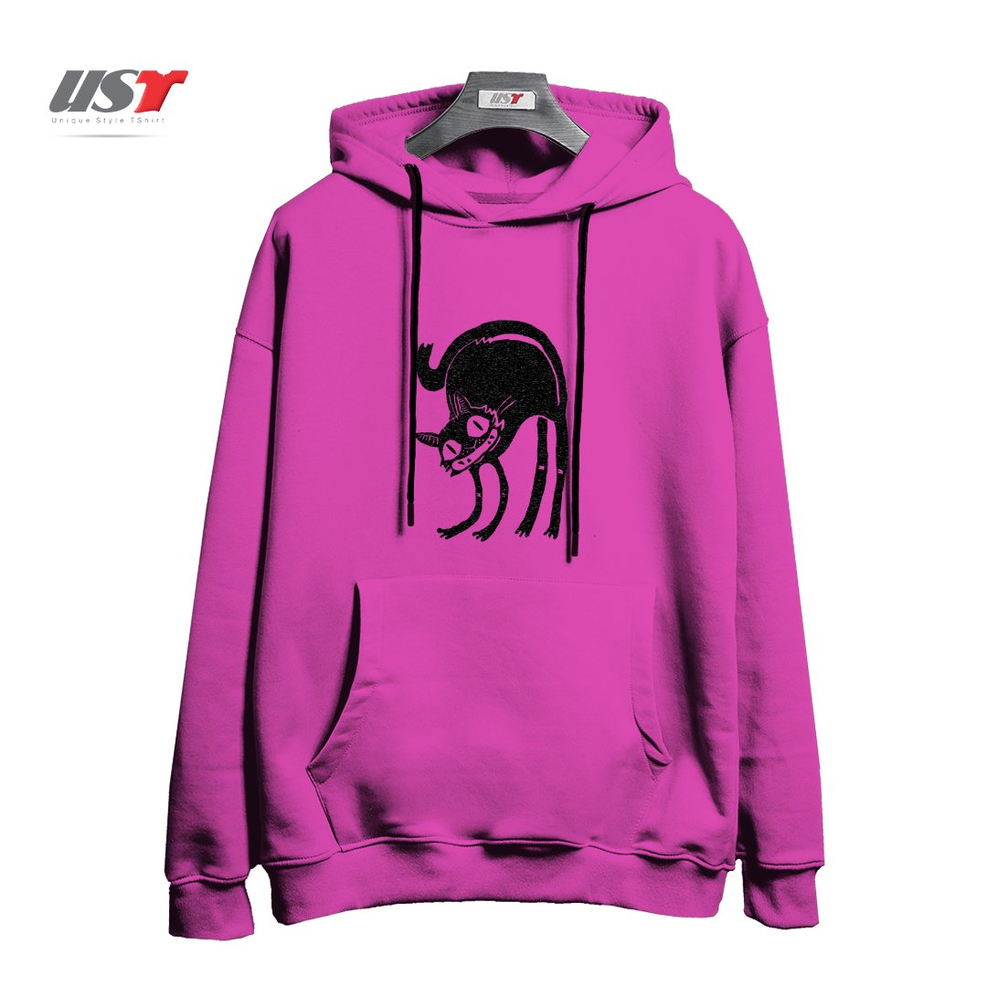 هودی اورسایز طرح BLACK CAT - LEGEND DERRY2121545