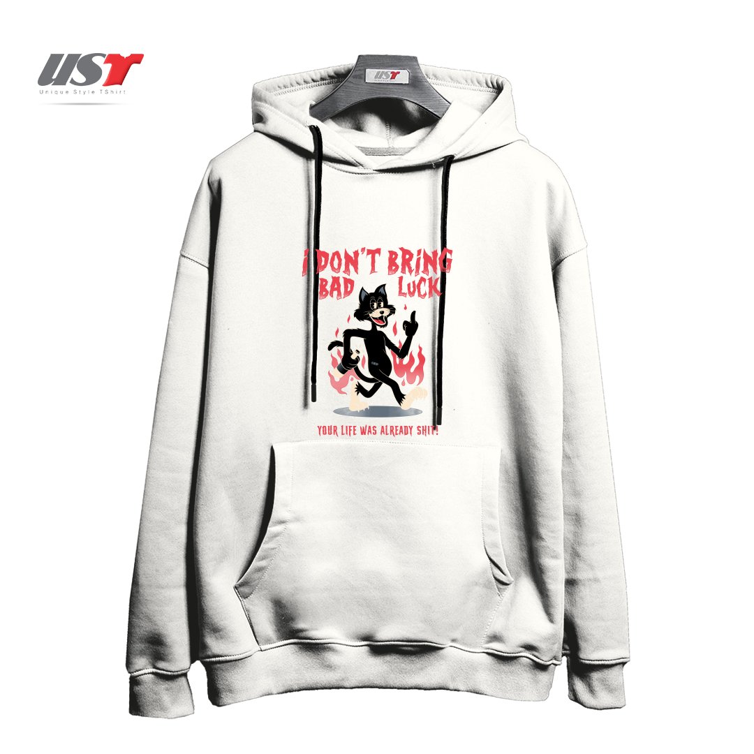 هودی اورسایز طرح BLACK CAT