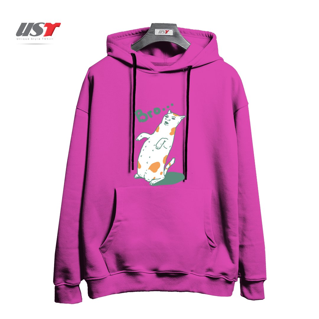 هودی اورسایز طرح CAT BRO...244