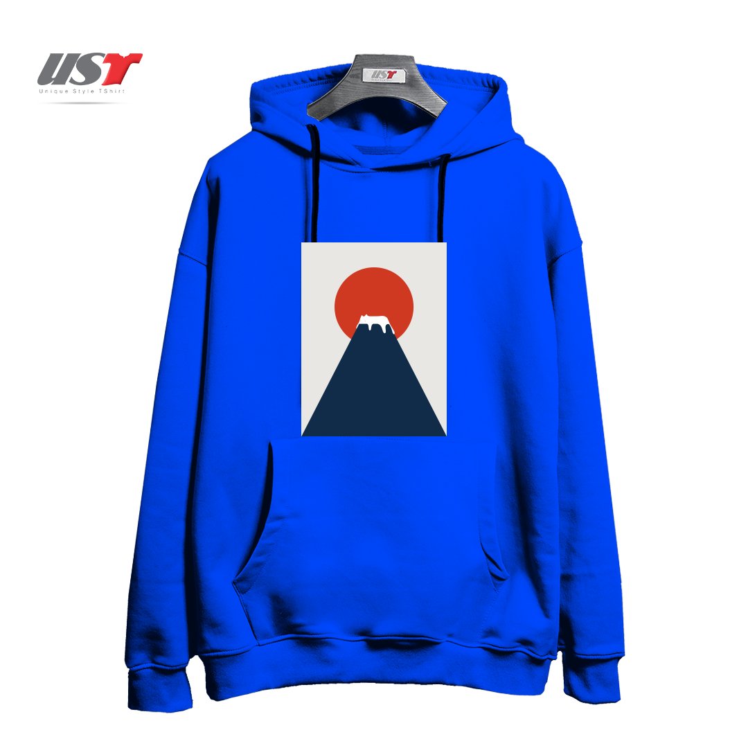 طرح CAT LANDSCAPE 5 هودی اورسایزرنگ آبی شالی