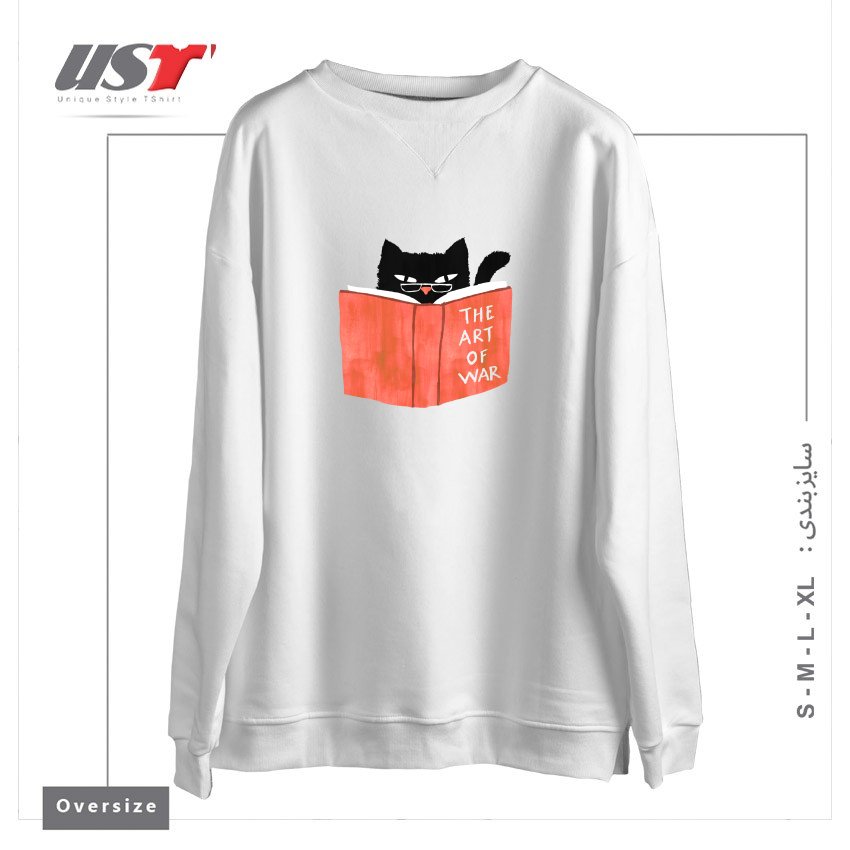 سوییشرت اورسایز طرح DIABOLIC CAT