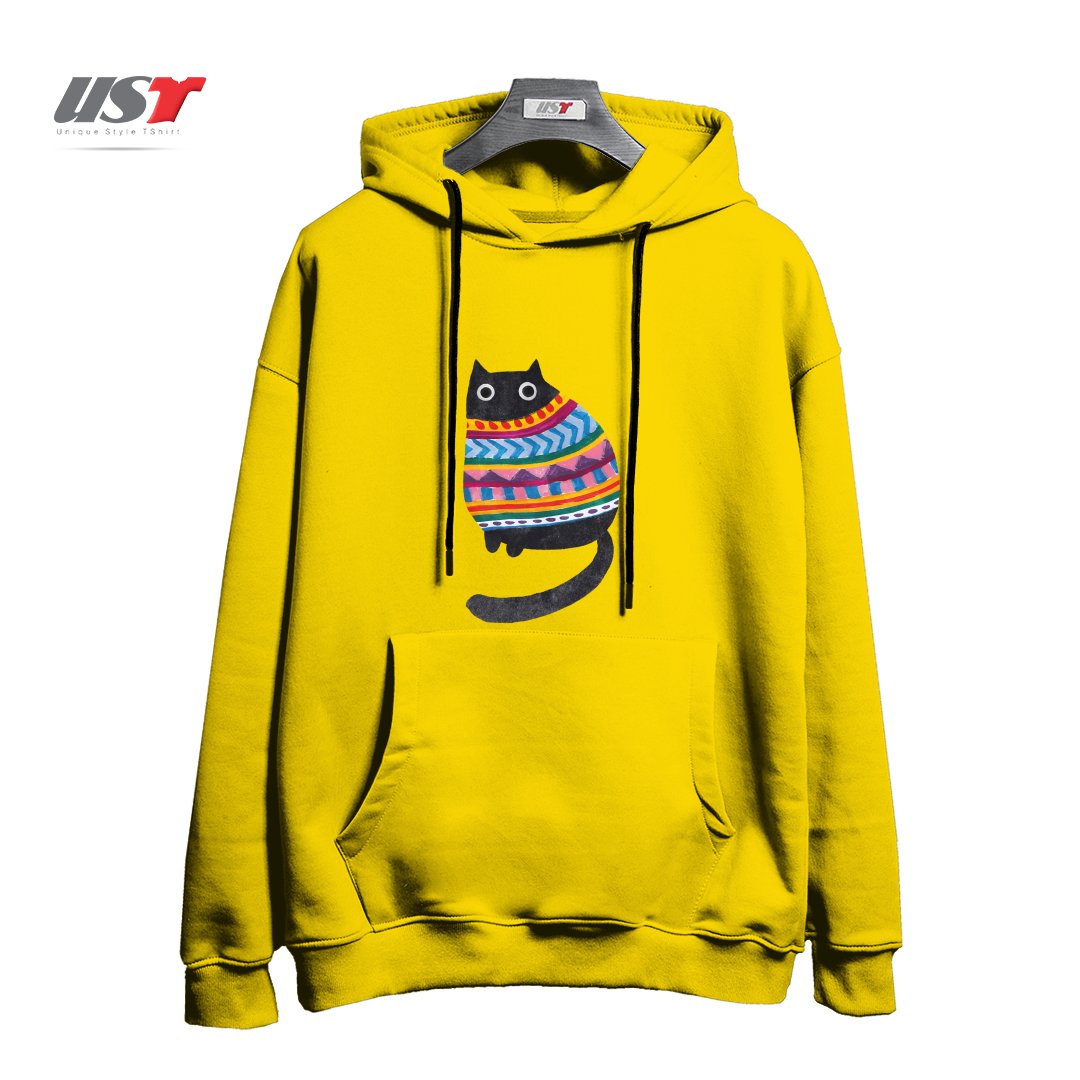 هودی اورسایز طرح WINTER WOOLY