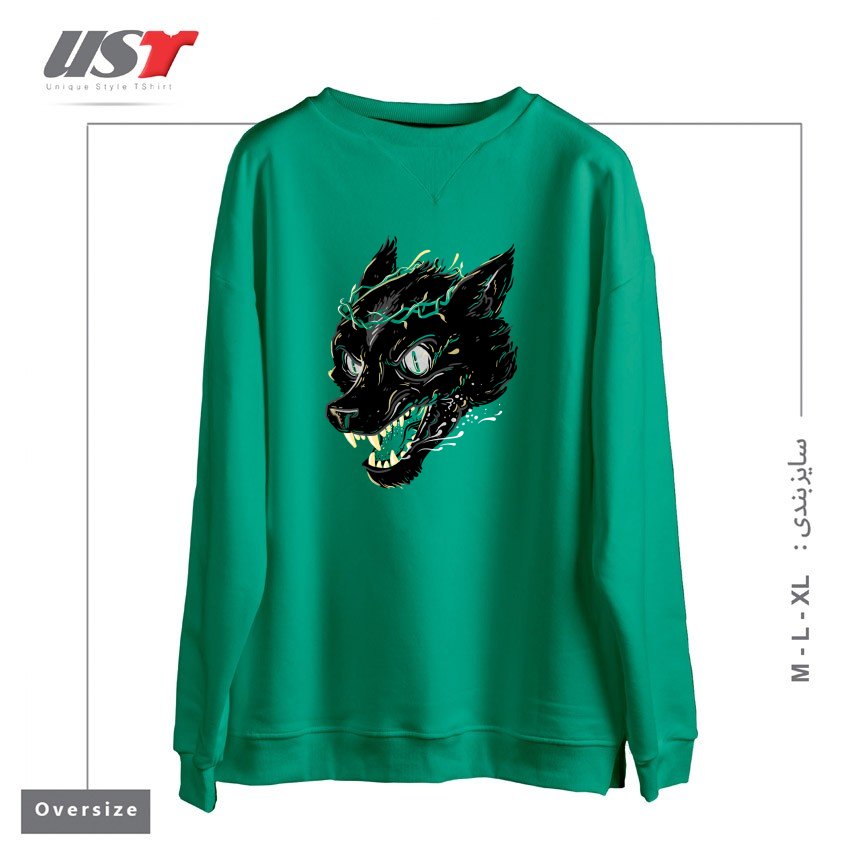 سوییشرت اورسایز طرح PRINCE FENRIR