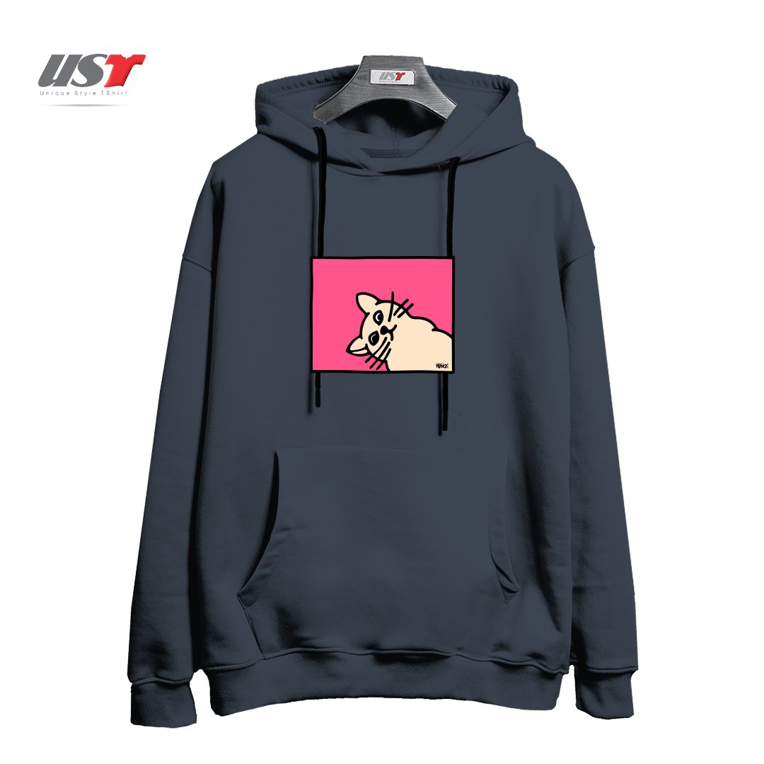 هودی اورسایز طرح STAY CURIOUS