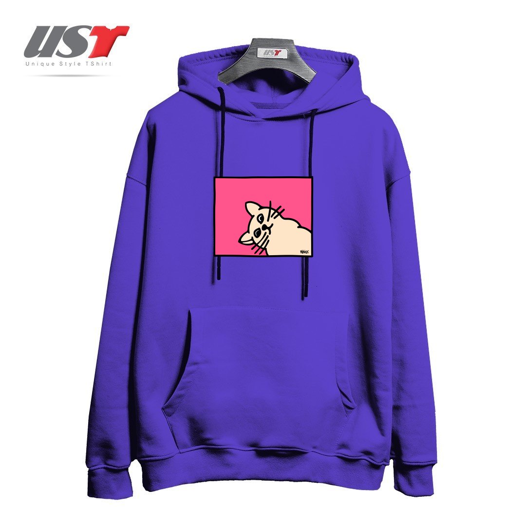 هودی اورسایز طرح STAY CURIOUS