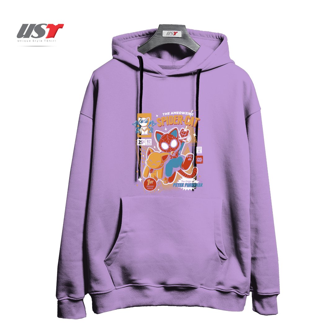 هودی اورسایز طرح SPIDER CAT