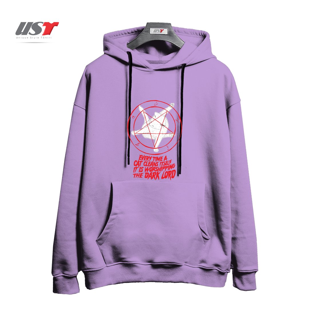 طرح EVERY TIME A CAT CLEANS ITSELF IT IS WORSHIPPING THE DARK LORD