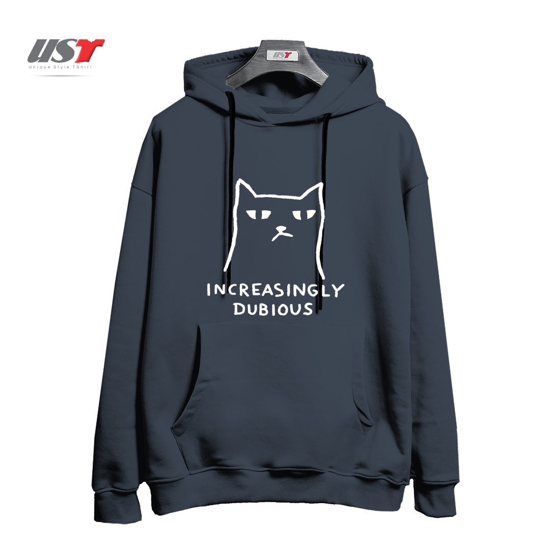 طرح INCREASINGLY DUBIOUS9874 هودی اورسایزرنگ دودی