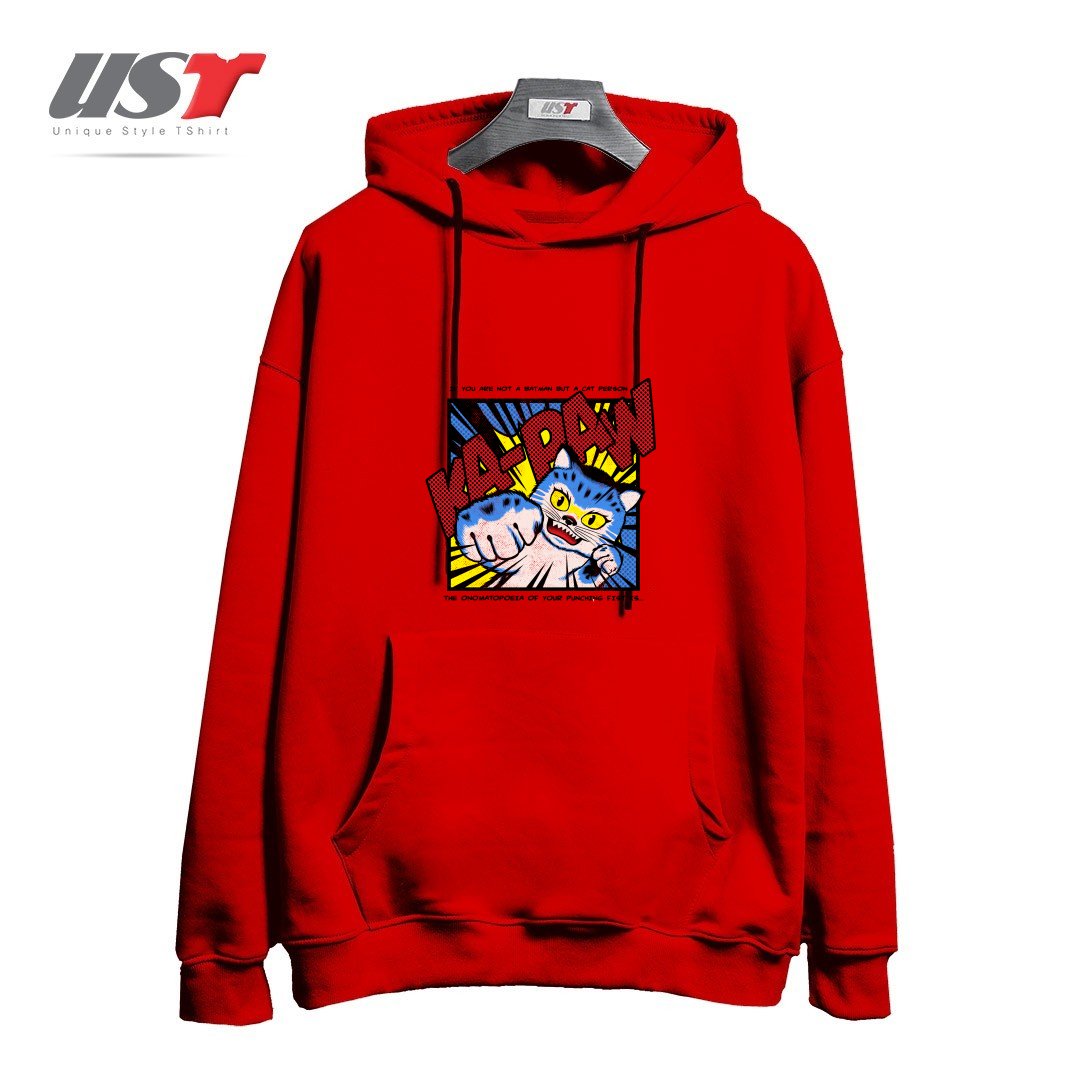 طرح KA-PAW هودی اورسایزرنگ قرمز