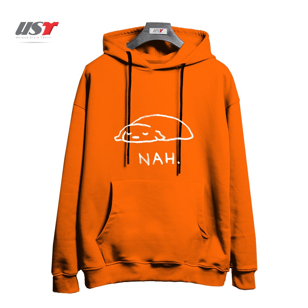 طرح NAH. هودی اورسایزرنگ نارنجی