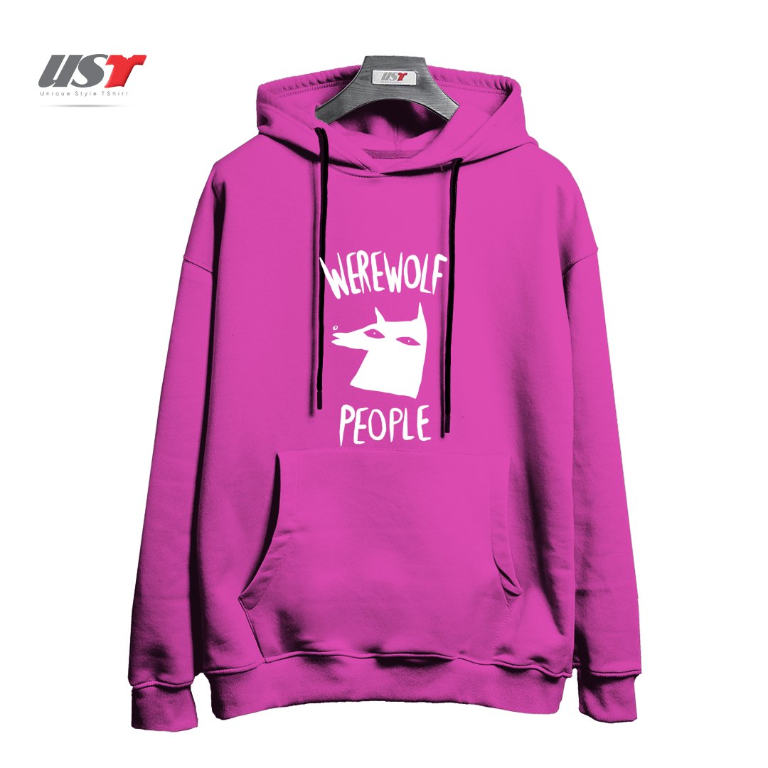 طرح WEREWOLF PEOPLE -VERSION ONE هودی اورسایزرنگ صورتی