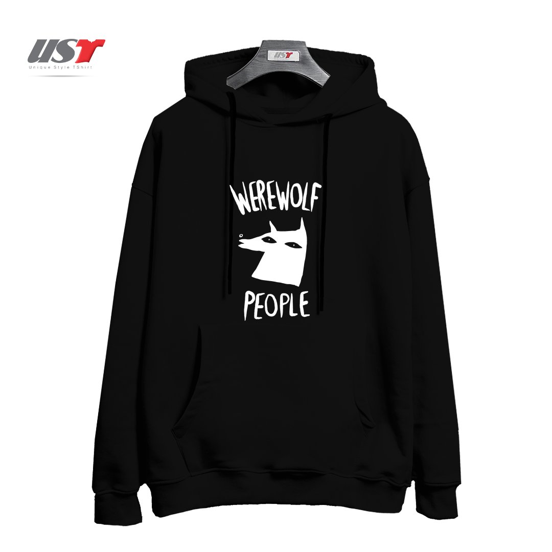 طرح WEREWOLF PEOPLE -VERSION ONE هودی اورسایزرنگ مشکی