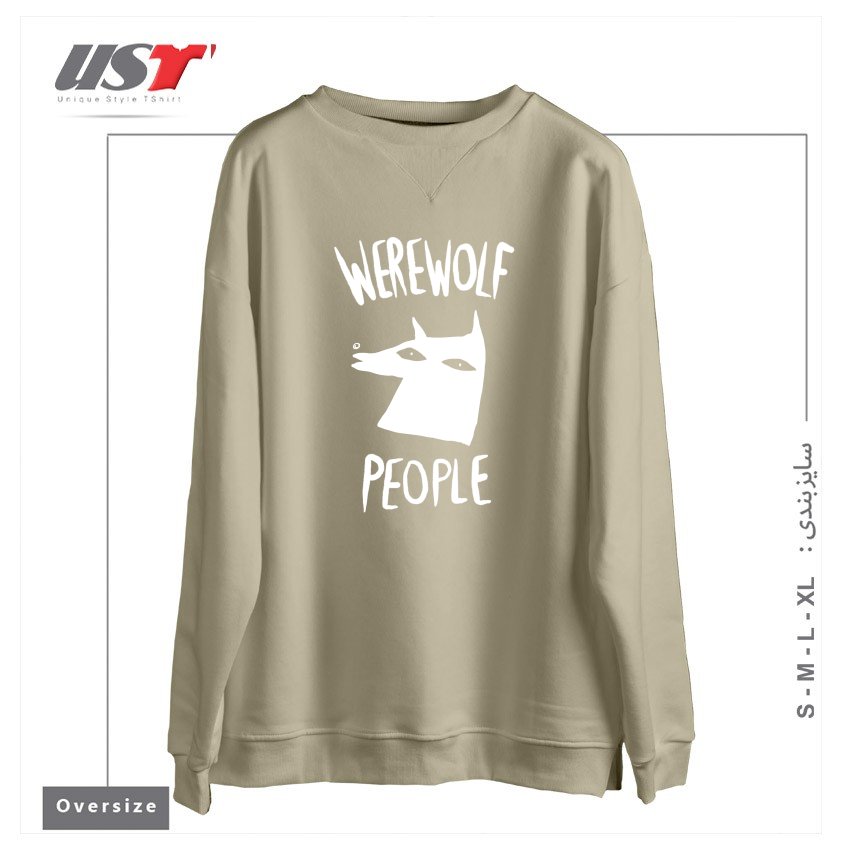 سوییشرت اورسایز طرح WEREWOLF PEOPLE -VERSION ONE