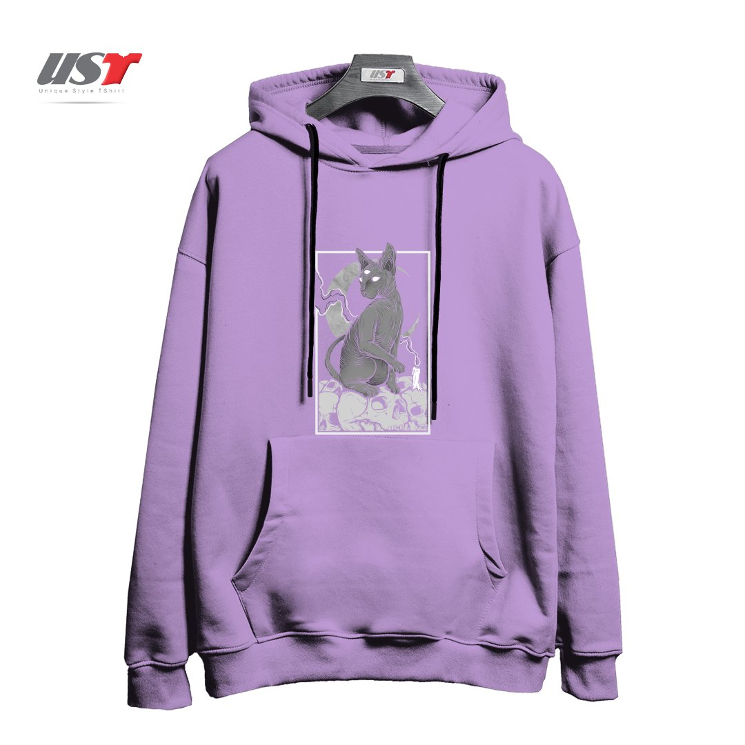 طرح OCCULT CAT هودی اورسایزرنگ یاسی