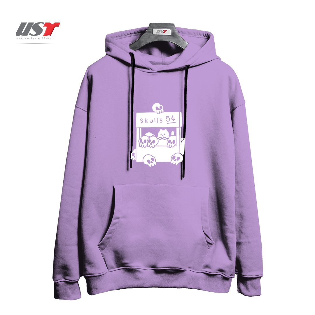 طرح SKULLS 4 SALE هودی اورسایزرنگ یاسی