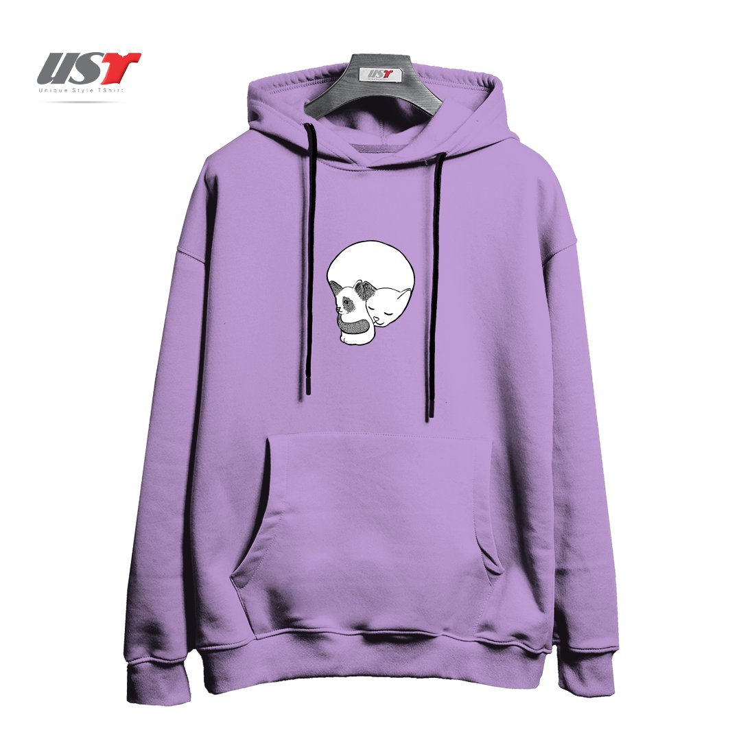 طرح SMALL KITTEN UNDER LOVE LOCK0003 هودی اورسایزرنگ یاسی