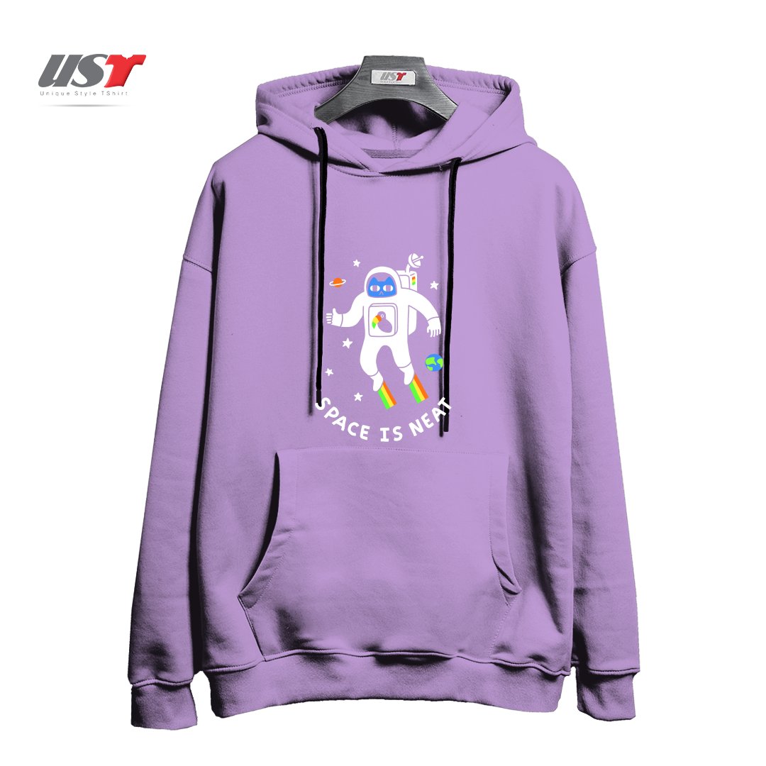طرح SPACE IS NEAT هودی اورسایزرنگ یاسی