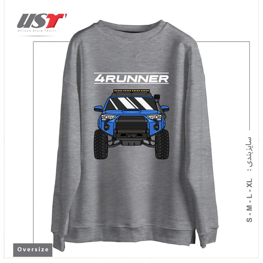 سوییشرت اورسایز طرح 4 RUNNER OFF-ROAD PICKUP TRUCK