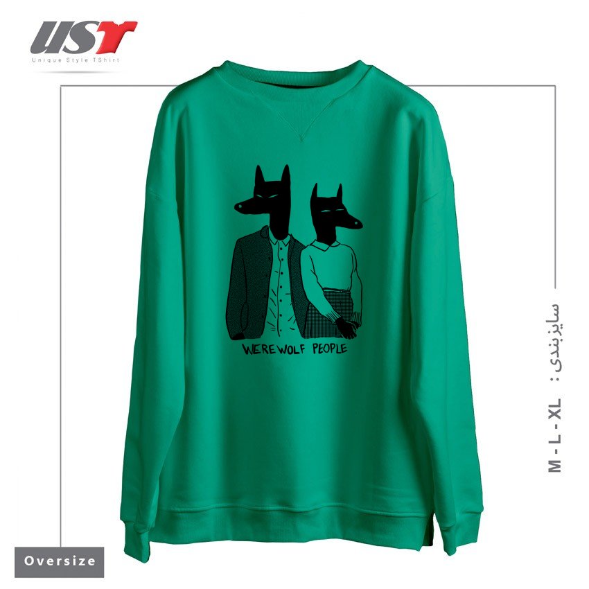سوییشرت اورسایز طرح WEREWOLF PEOPLE