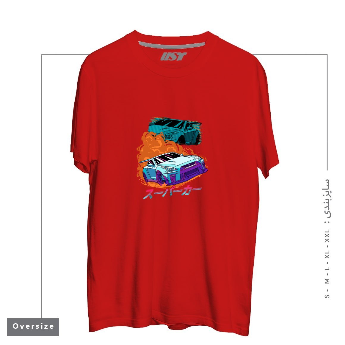 تیشرت اورسایز طرح JDM GT-R NIPPON STREET RACING CAR