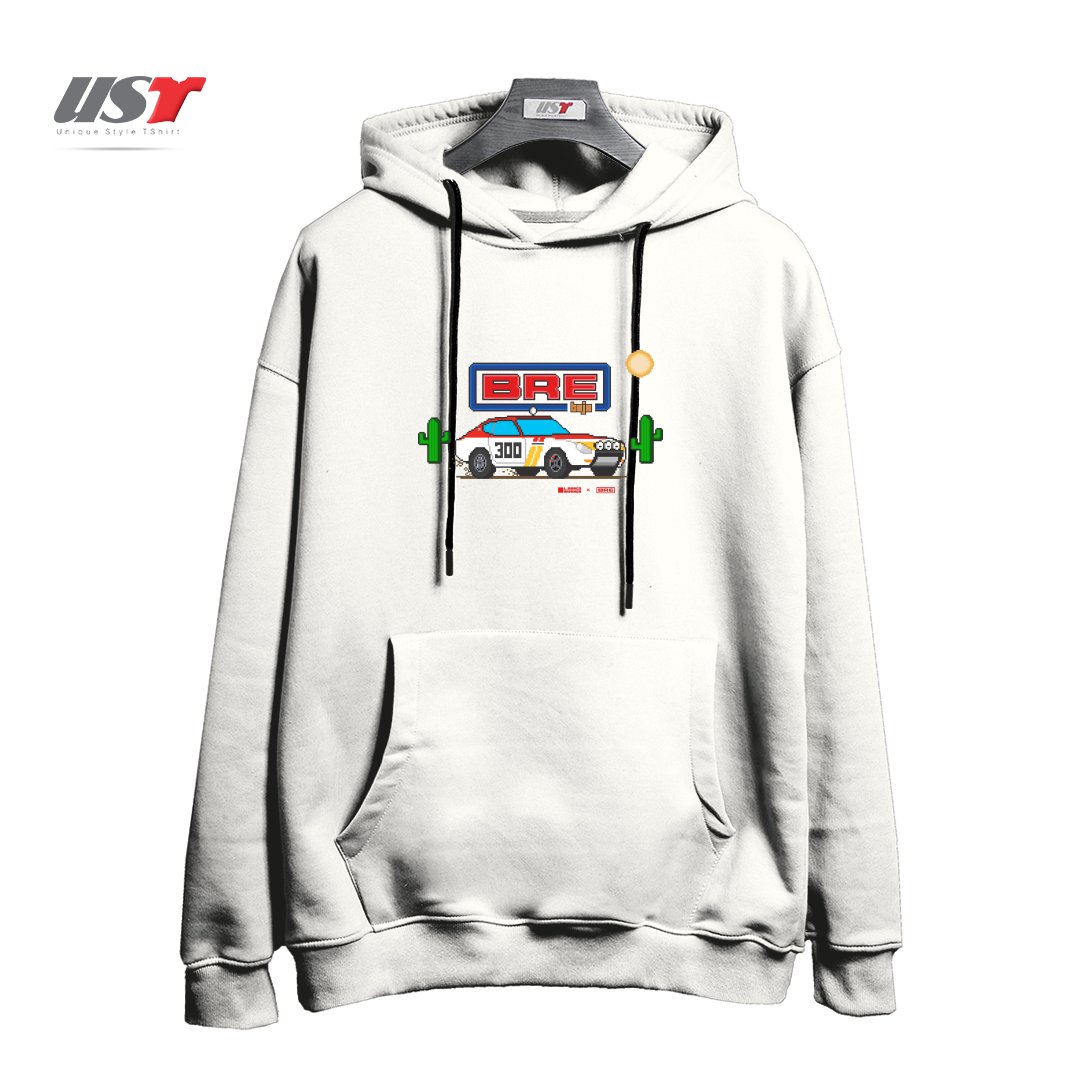 طرح PIXEL 240Z BAJA #300 BRE - DATSUN SERIES هودی اورسایزرنگ سفید