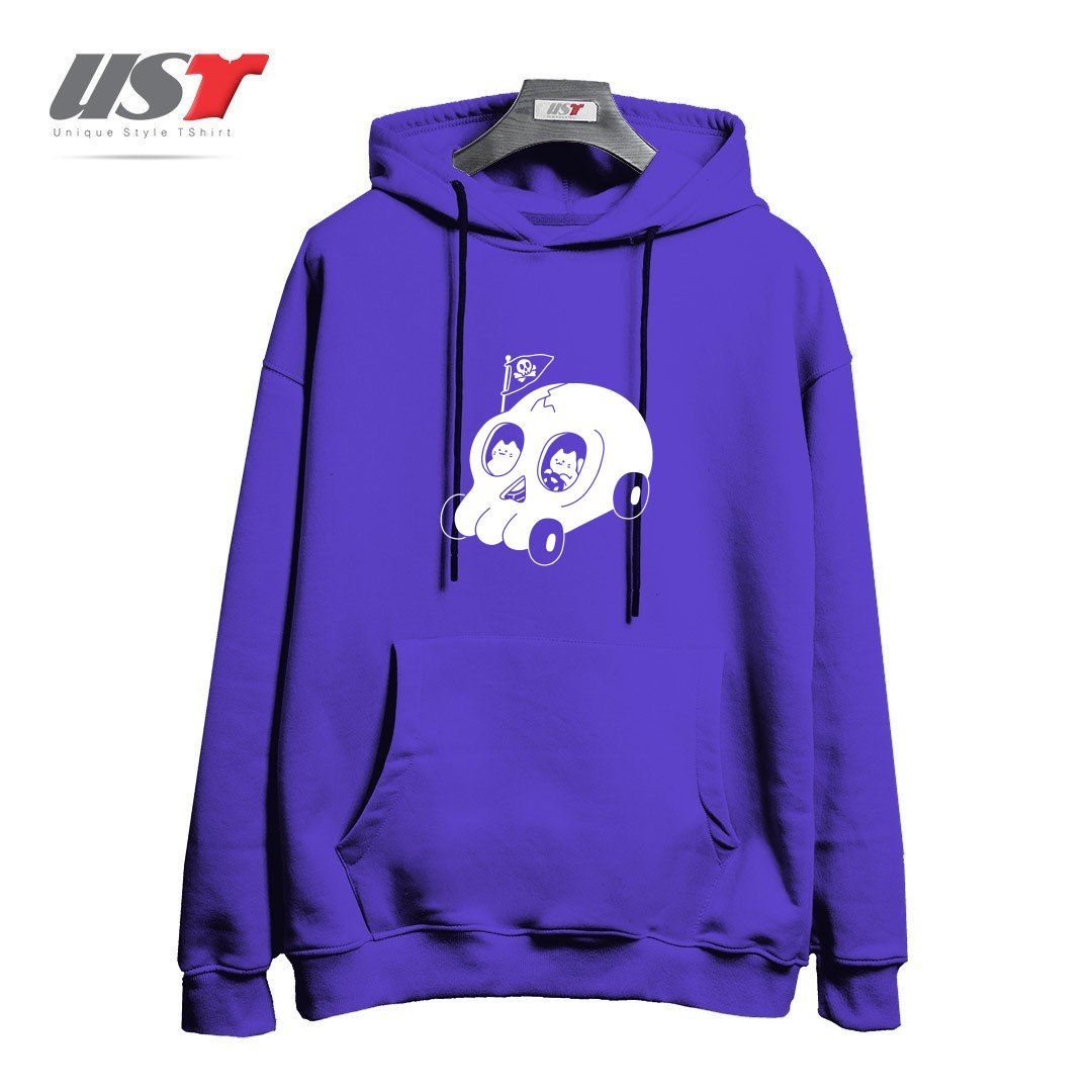 طرح SKULLMOBILE5151 هودی اورسایزرنگ بنفش