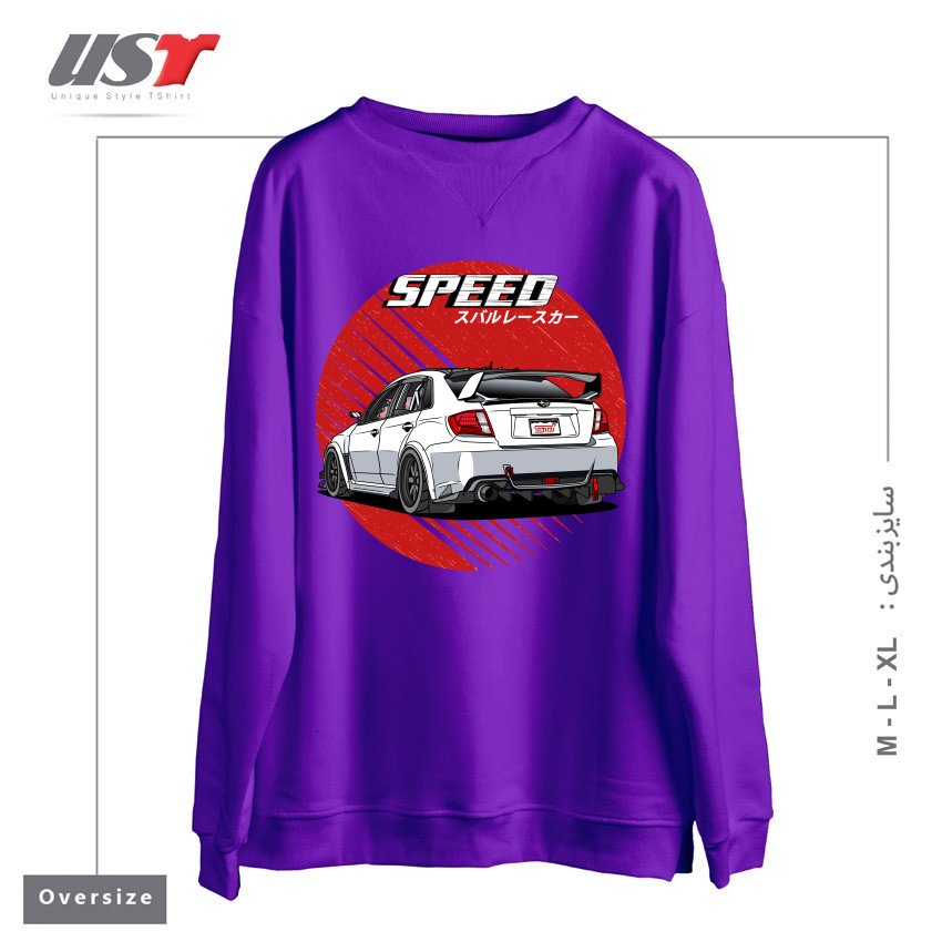 سوییشرت اورسایز طرح SUBARU IMPREZA WRX STI 2009